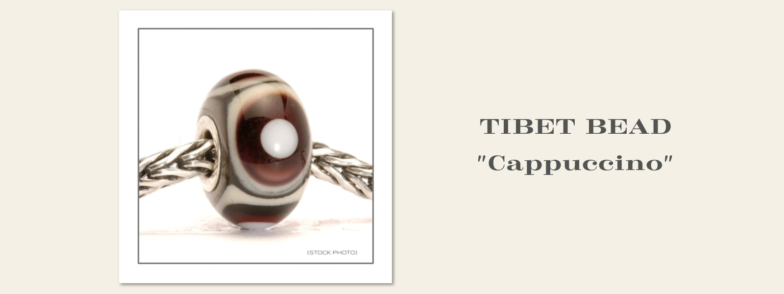 The ​CAPPUCCINO bead is part of the rare Trollbeads Tibet Collection which is available at Suzie Q Studio.​​