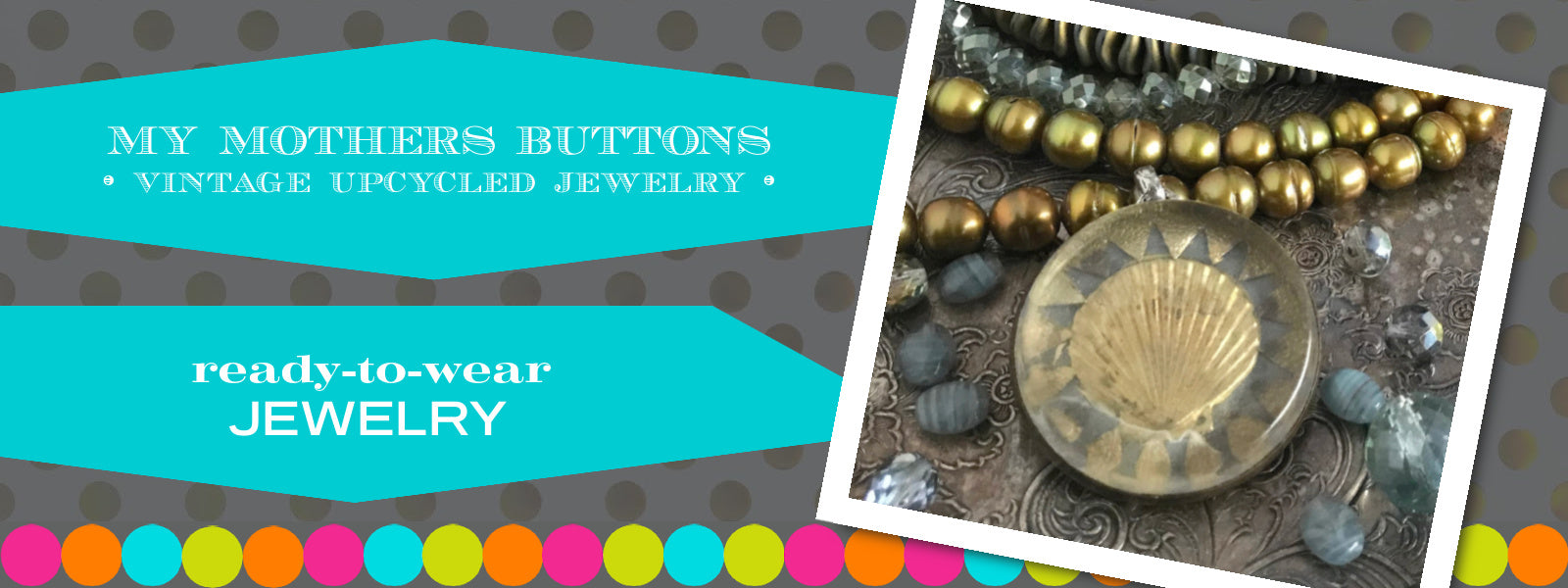 The creators of My Mothers Buttons jewelry transform the finest antique buttons and other circa 1800’s treasures from all over Europe to create one-of-a-kind heirloom jewelry. Suzie Q Studio is thrilled to share this wonderful jewelry line with you.
