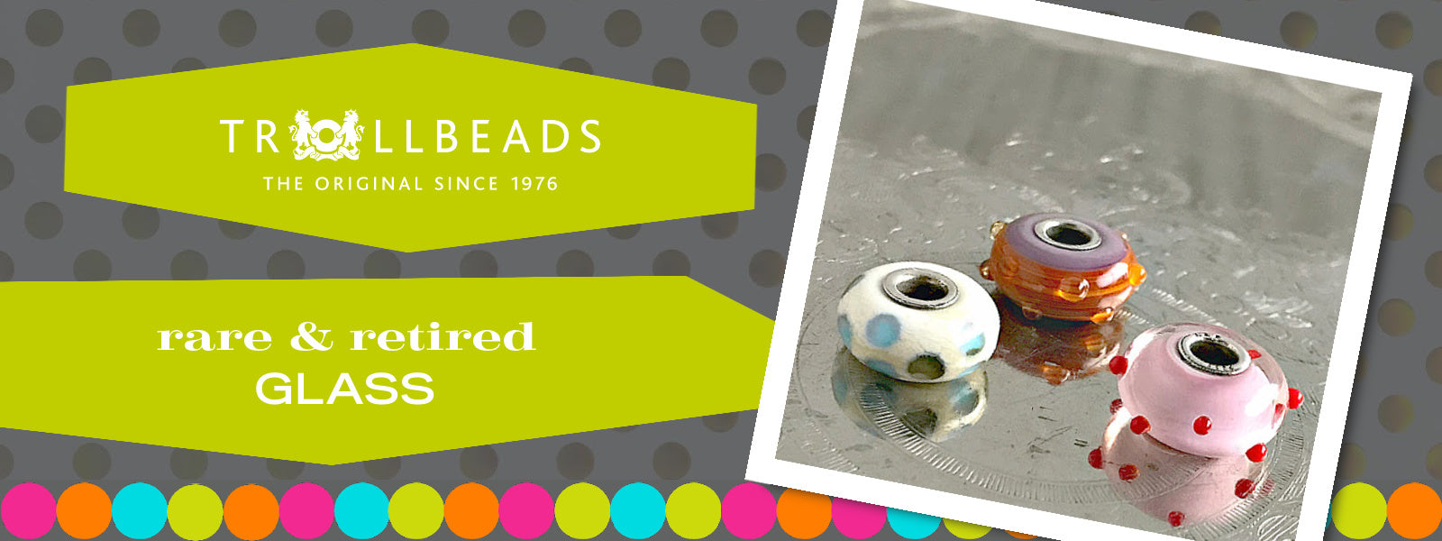 Suzie Q Studio has a treasure vault full of Rare and Retired Trollbeads... and we’re making them available to you. Luscious Trollbeads glass beads are handmade of Italian glass and each one is unique.