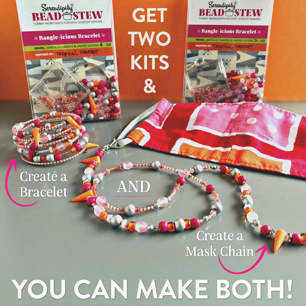 Now you can also make a COVID-19 mask chain with Suzie Q Studio's BEAD STEW DIY Jewelry kits!