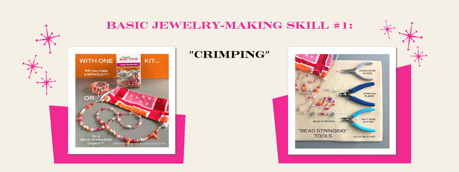 ​There are three essential, but super-easy, skills in jewelry-making that are perfect to use with the fab bead combos in Suzie Q Studio's BEAD STEW kits, along with the addition of some extra components that aren’t included - maybe from your own stash? - to make other types of jewelry such as: earrings, charms, a necklace, etc.