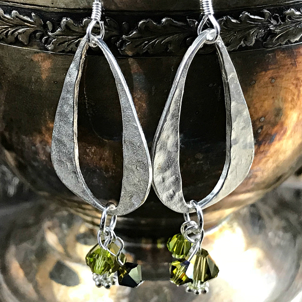 Mic Century Silver Earrings: Pendulous, Orb Shaped Sterling Silver Balls,  With Vertical Striations, in of Vintage Dangling Earrings. 10264 