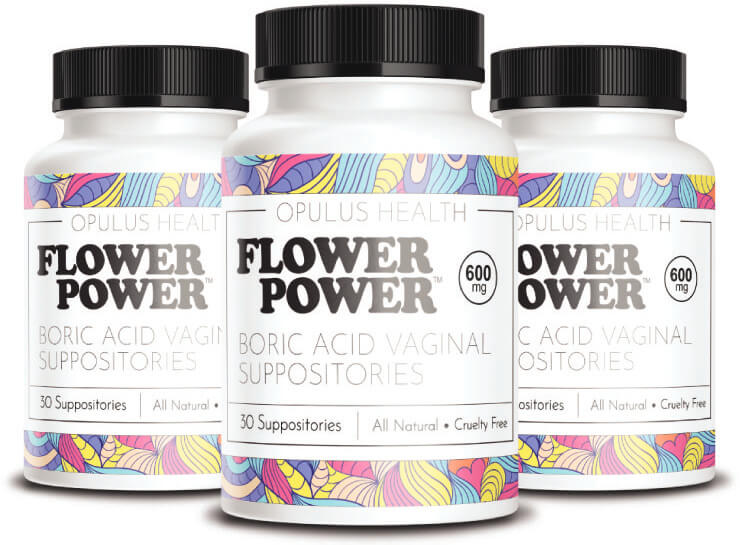 Flower Power® Boric Acid Suppositories (30ct/ea) Flower Power