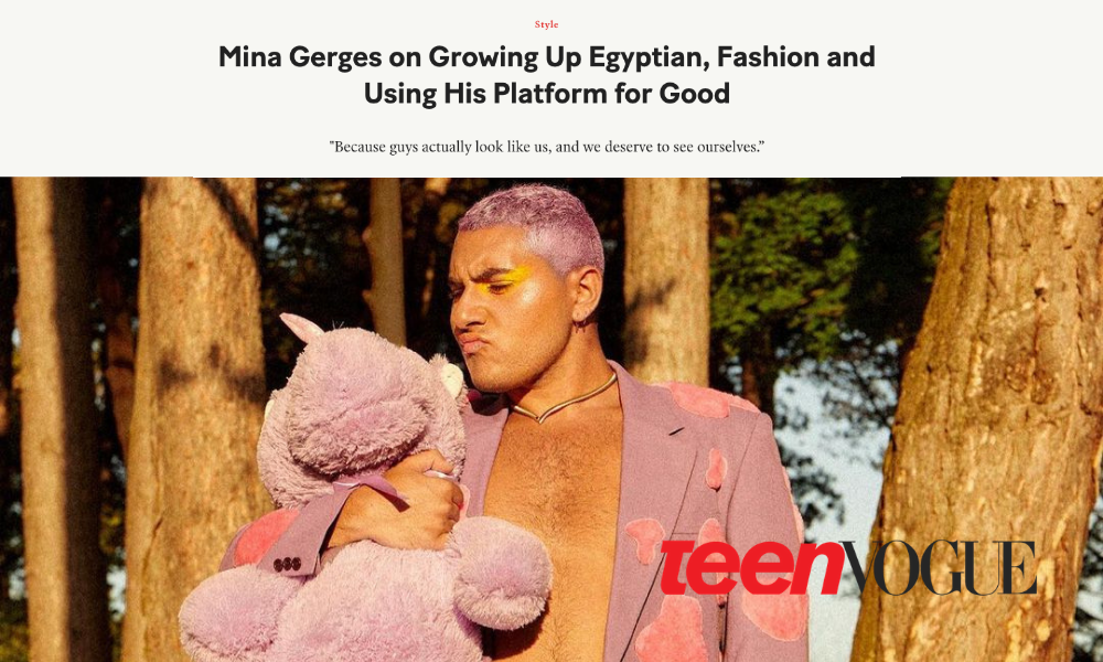 Mina Gerges Armed Teen Vogue