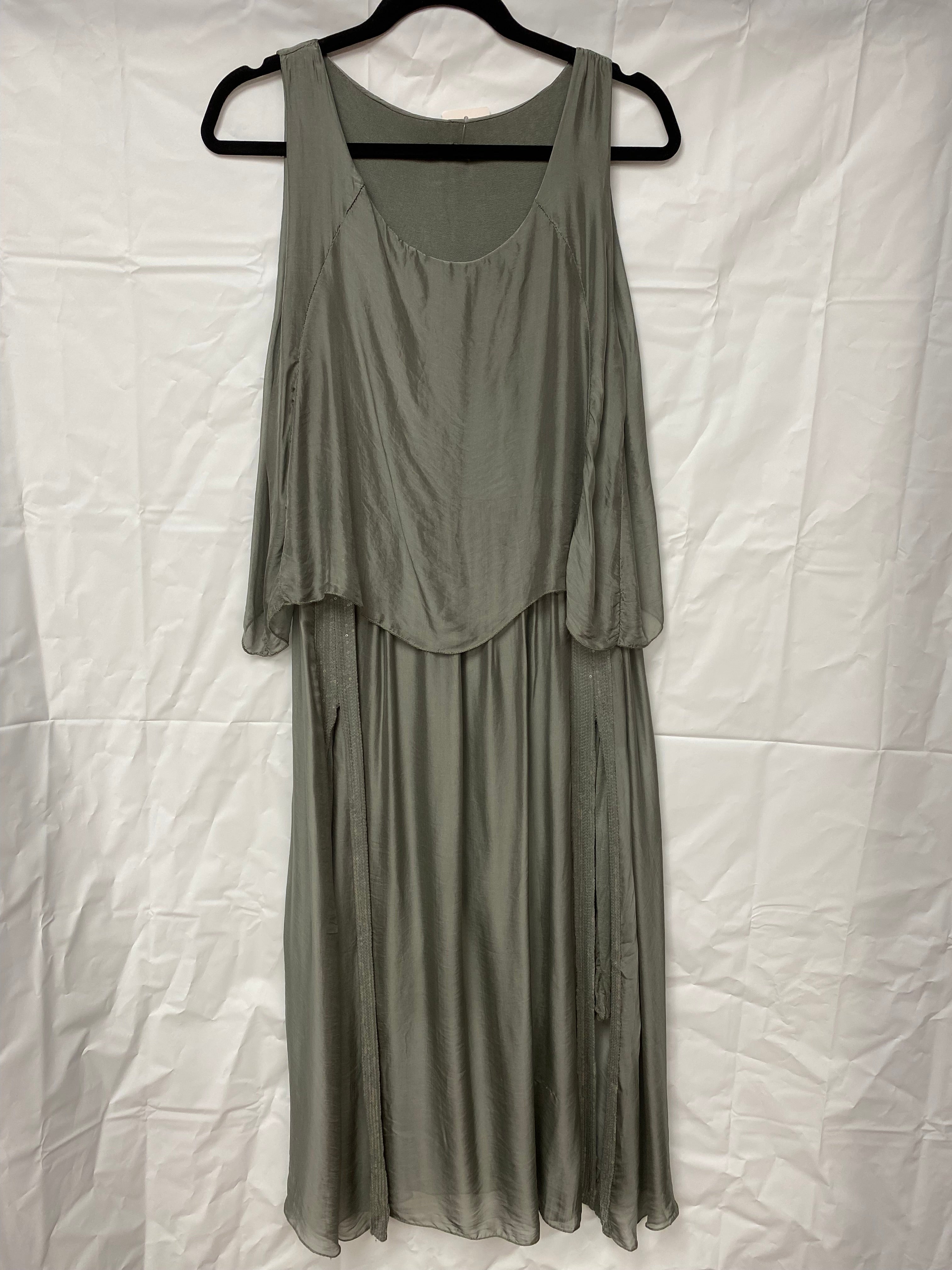 Meo Meli, Made in Italy, silk dress, 64750, Italian silk overlay dress ...
