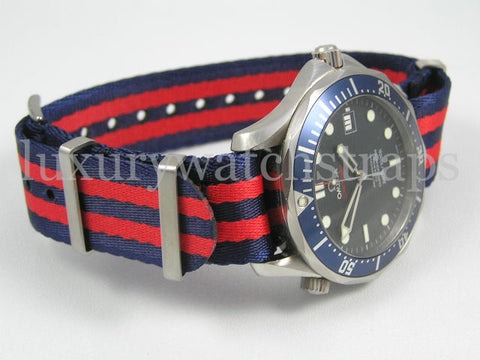 omega seamaster blue and red nato crystal palace fan