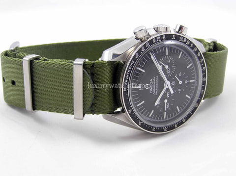 omega speedmaster on premium dense twill nato