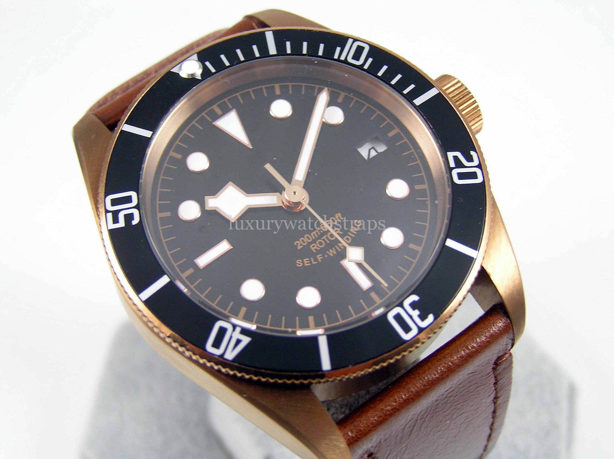 Classic Tudor Style Watch with Seiko NH35 movement -LuxuryWatchStraps –  