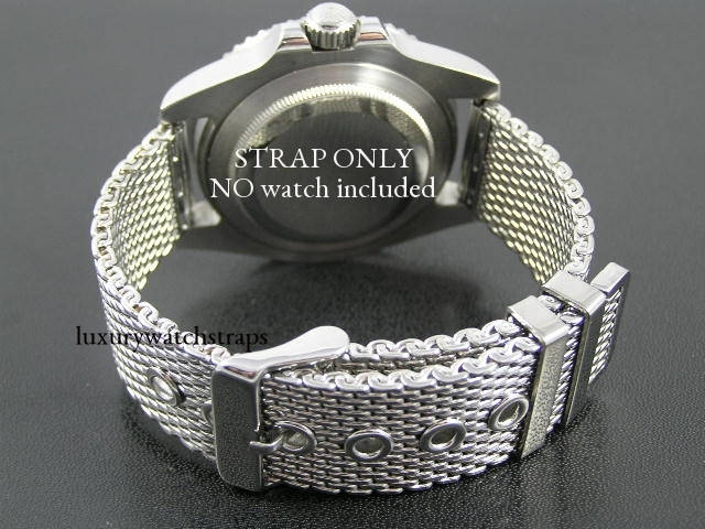 Steel shark mesh bracelet strap for Seiko Watch Watches 6309 7002 SKX007  SKX009 18mm 20mm 22mm – 