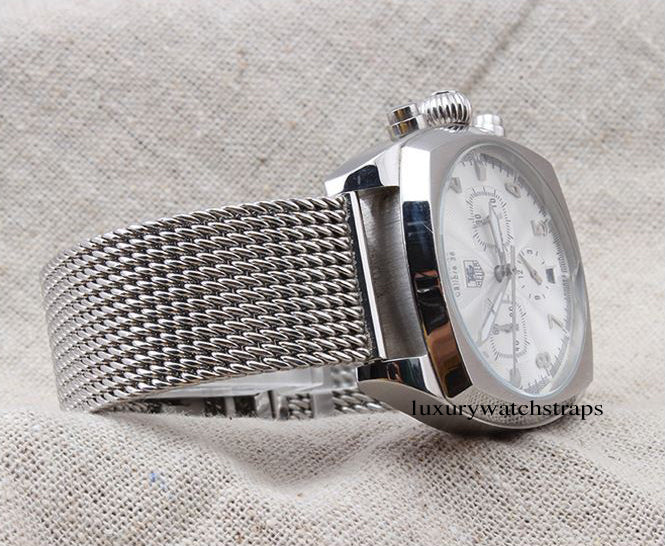 Steel Milanese mesh bracelet strap for Seiko Watch - LuxuryWatchStraps –  