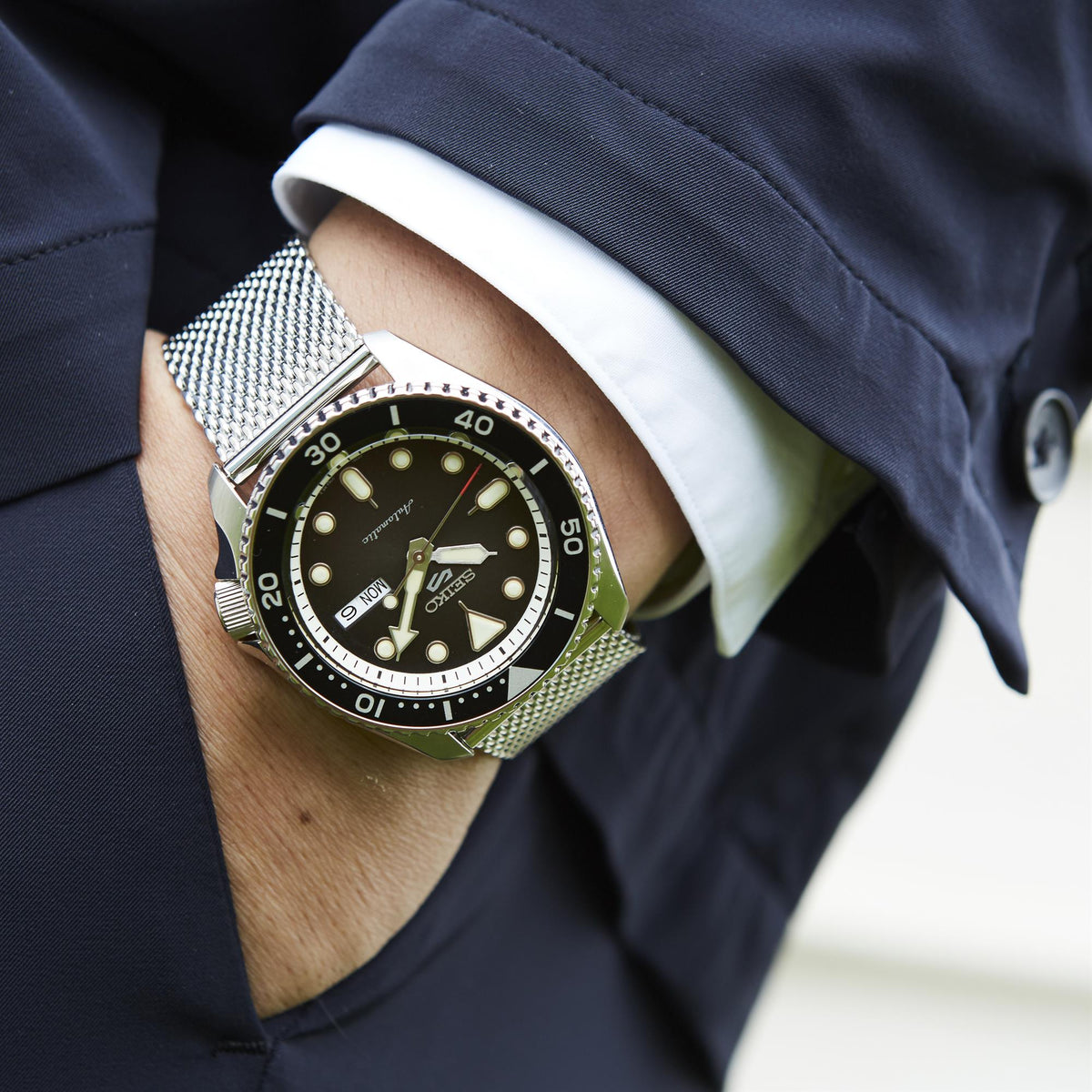 Milanese Bond mesh bracelet strap for Seiko Watch - LuxuryWatchStraps –  