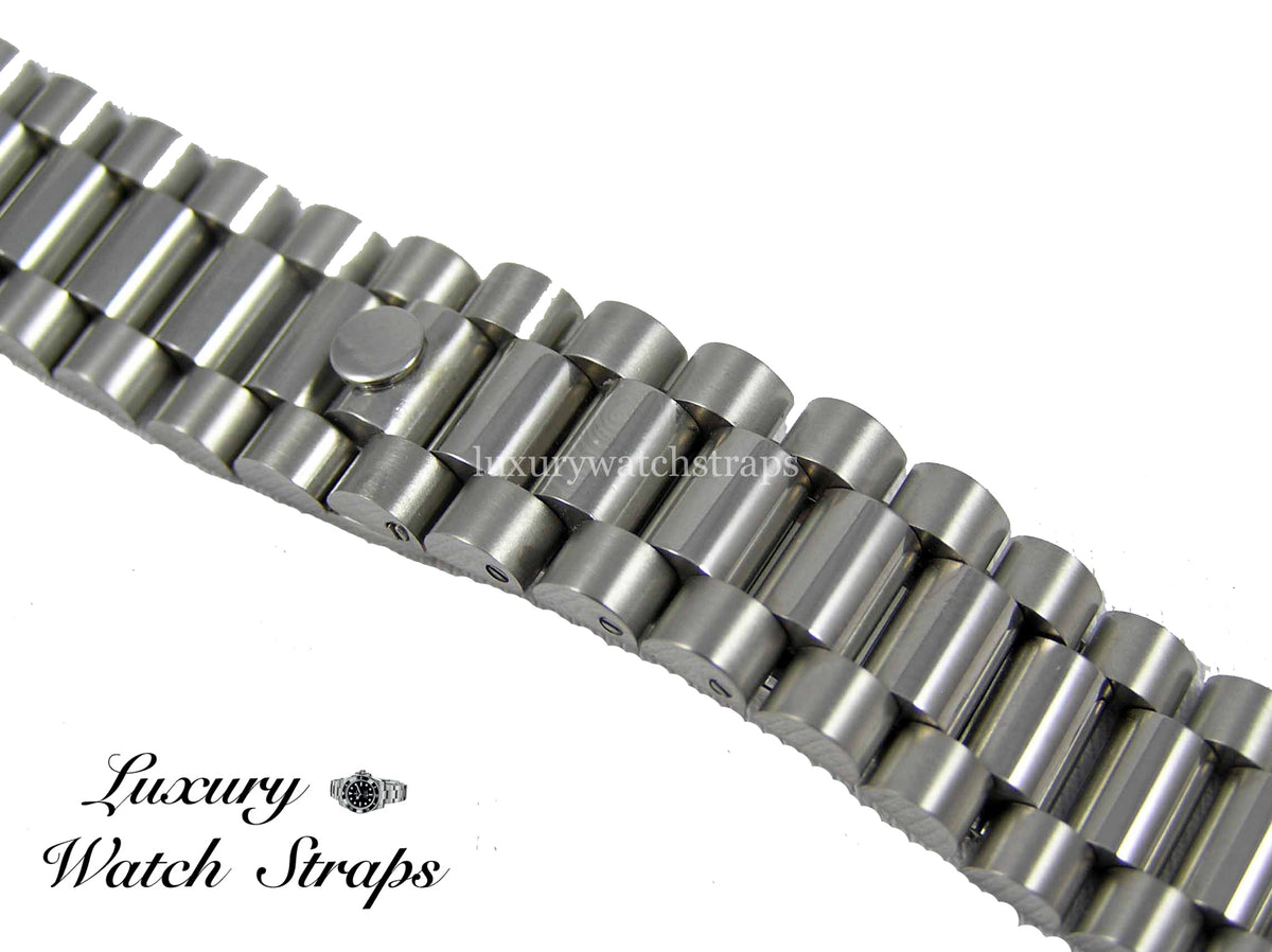 Steel President bracelet for ALL 20mm & 22mm watches-LuxuryWatchStraps –  