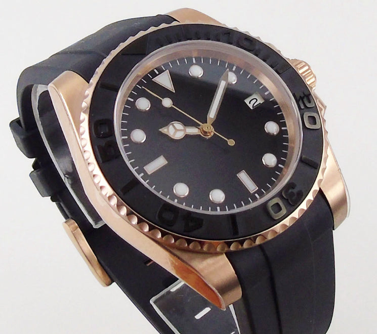 Yachtmaster Watch automatic Seiko NH35 movement - LuxuryWatchStraps –  