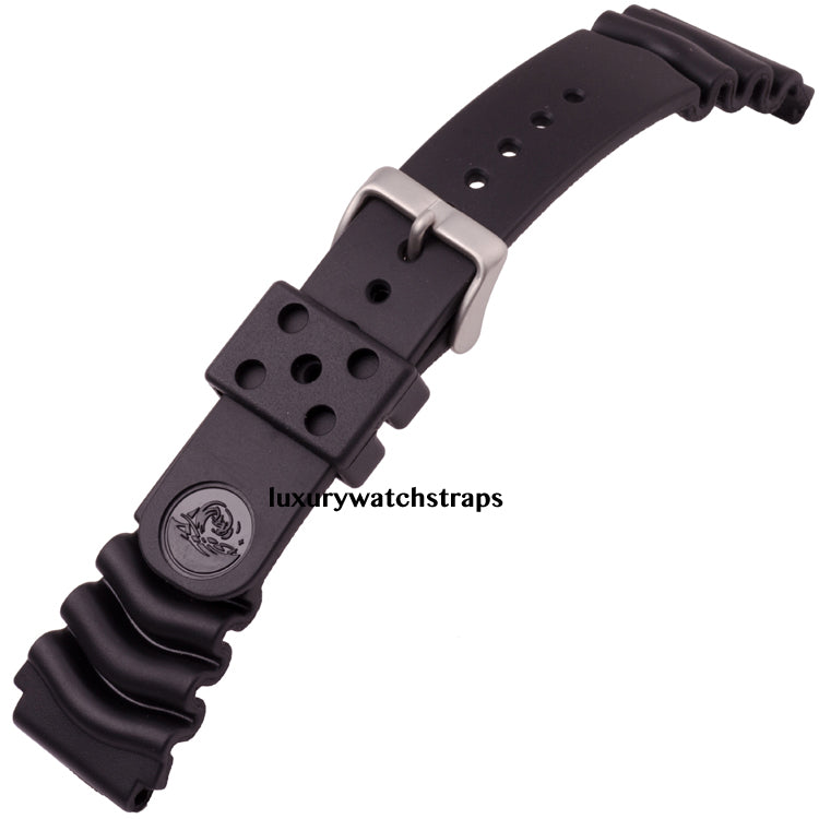 Seiko Z20 & Z22 Curved Vent Rubber Watch Strap - LuxuryWatchStraps –  