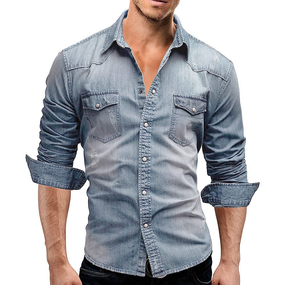 Bozeman Premium Denim Shirt - Beacon Owl