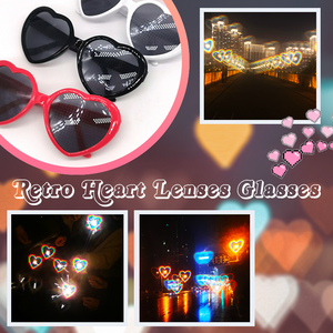 Retro Heart Lenses Glasses