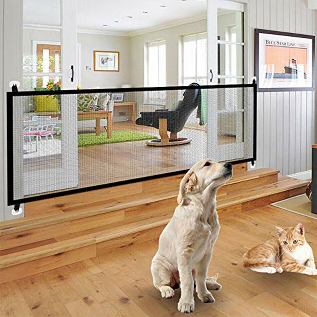 Best pet gates retractable baby gate safety for dogs cats – Suncosy