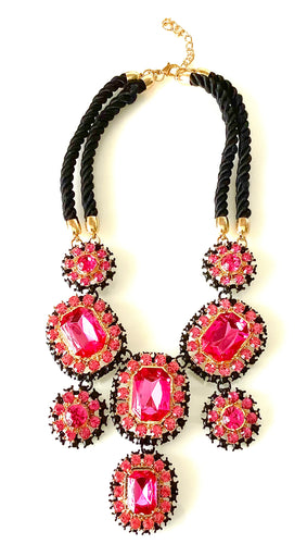 Fuschia Pink Bouquet Necklace by Eye Candy Los Angeles | Best Quality  High-Fashion Jewellery at Bling Box - Eye Candy Los Angeles, Featured,  Necklaces, Statement