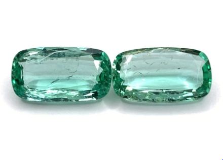 Emerald green semi precious gems