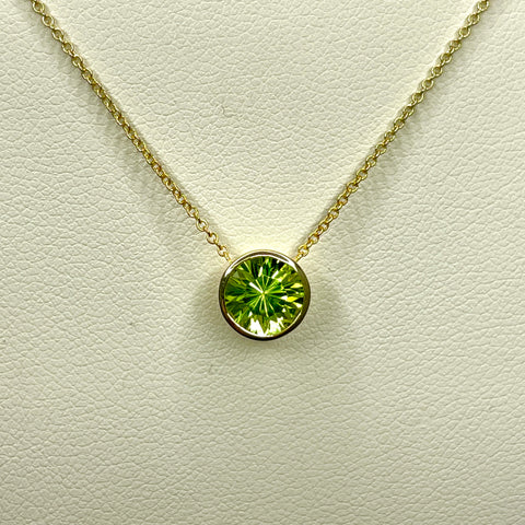 Peridot Gold Necklace