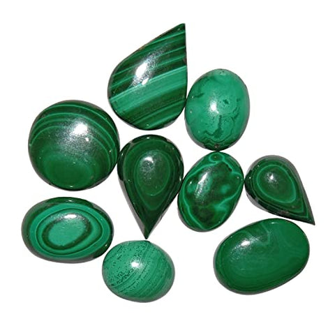 Malachite green semi precious gems