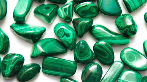 Malachite Green Semi Precious Gems 