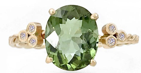 Tourmaline green semi precious gems