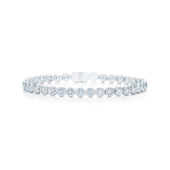 Bezel Set Diamond Tennis Bracelet