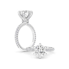 Snowball Engagement Ring