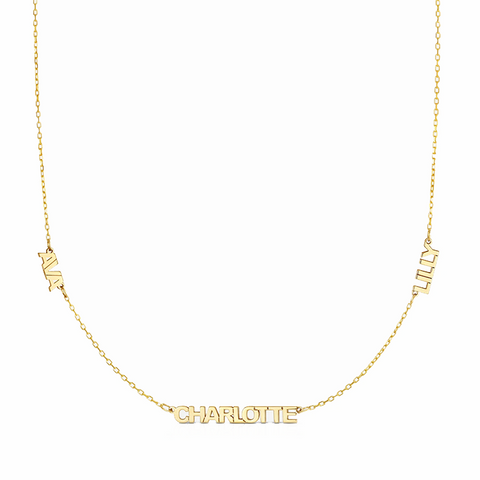 Petite Multi Name Necklace - Armans Fine Jewellery