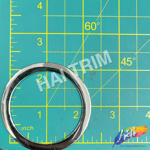 1 1/2 Flat Metal O Rings – Hai Trim & Feathers