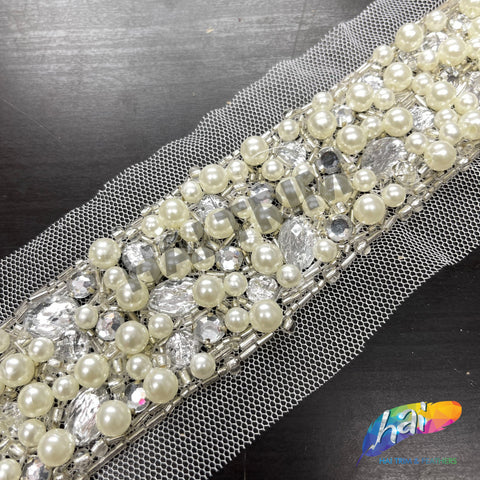 5mm White Flatback Glue On Pearls – Hai Trim & Feathers