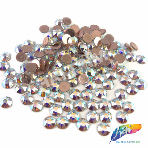 Preciosa Viva Hot Fix Flatback Rhinestones - Choose Your Size - Color:  Denim Blue - 144 Pieces (SS12 (3.00-3.20mm))