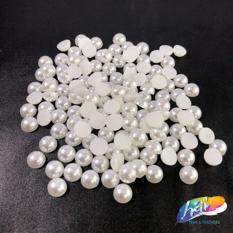 White AB Flatback Pearls - 4mm 100 Pieces: Glitz and Glamour