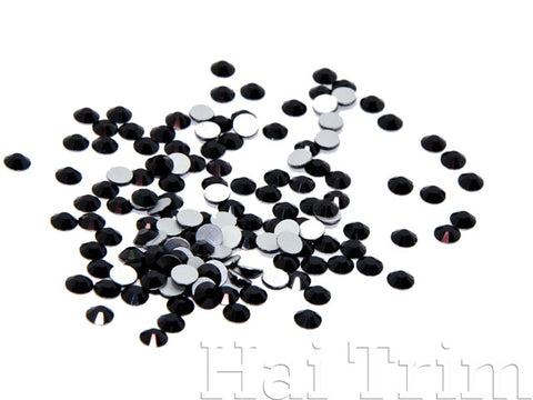 Top Quality Jet Hematite 31 Glass Crystal Rhinestone Flatbacks Non Hot – AD  Beads