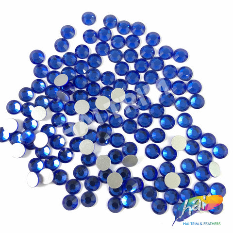 High Quality Crystal PERSIAN BLUE Rhinestones Loose Flat Back No Hot Fix  Bead Size ss16 / ss30