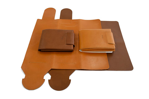 Leather wallet bi-fold wallet