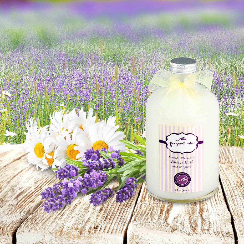 Lavender Chamomile Bubble Bath 16 Oz – Fragrant Isle Lavender Farm And Shop