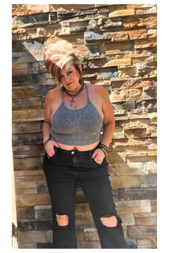 Curvy Ash Gray Bralette