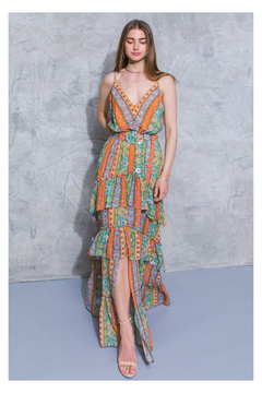 A Boho Print Maxi