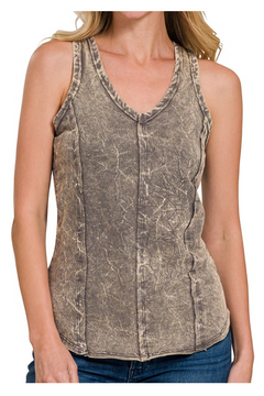 French Terry Crinkle Tank