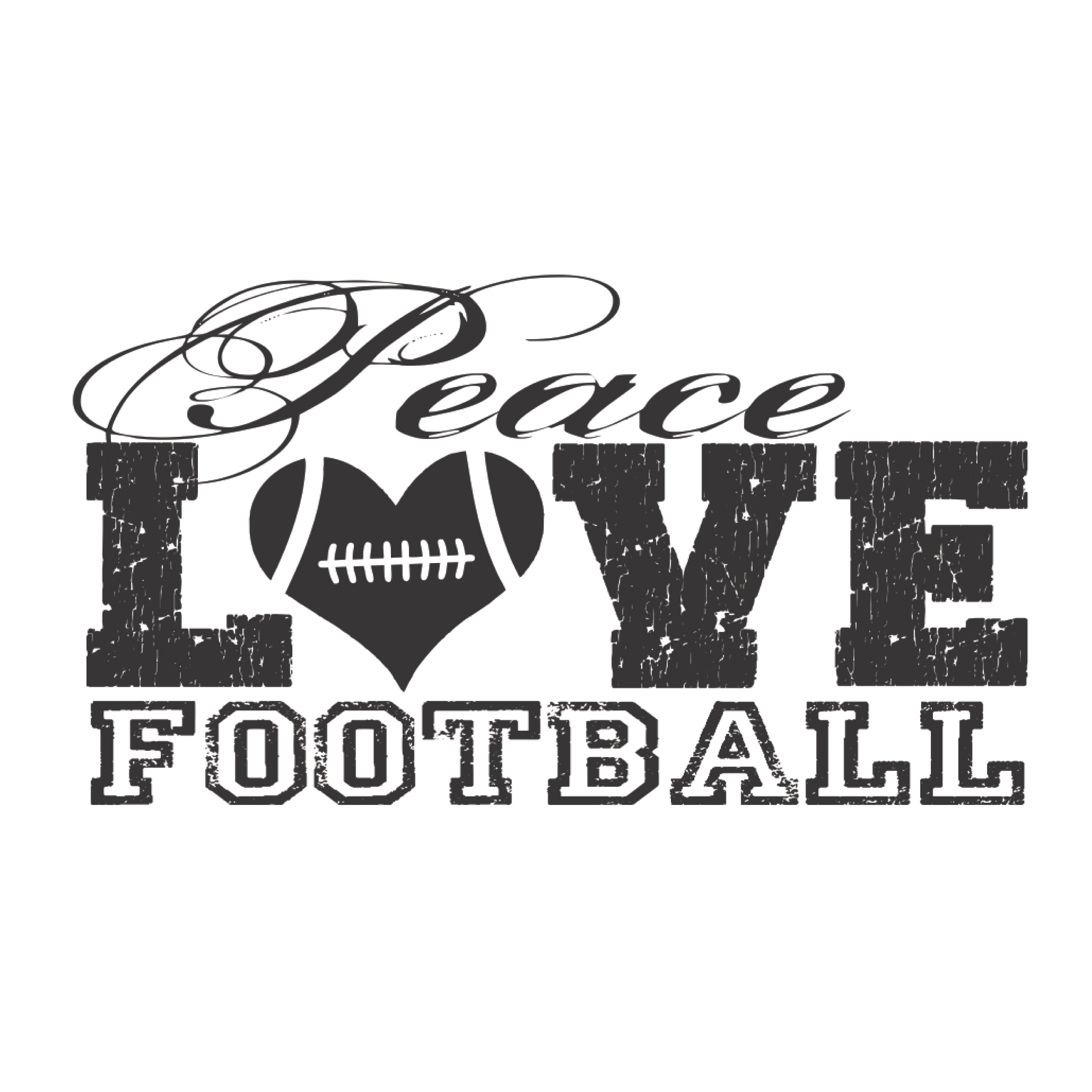 Peace, Love, Football - bownetapparel product image