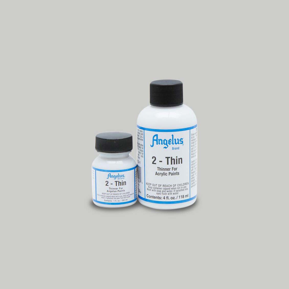 Angelus 2-Thin Acrylic Leather Paint Additive - Reduces Viscosity of  Acrylic Paint for Airbrushing Air Brush Paint - 4oz