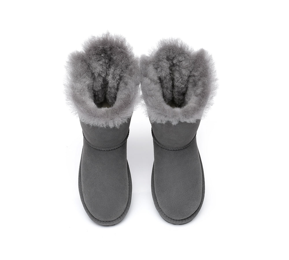 short grey womens boots