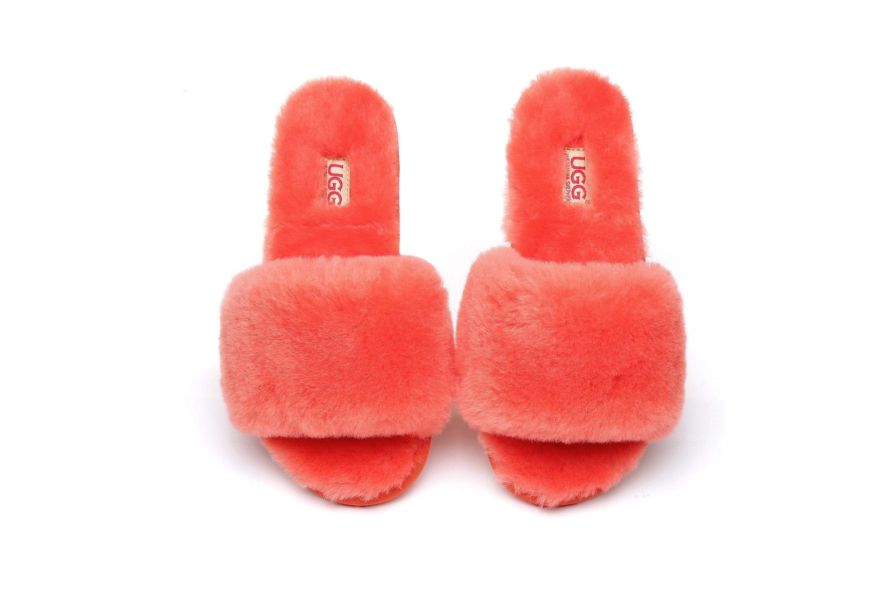 red fluffy slides