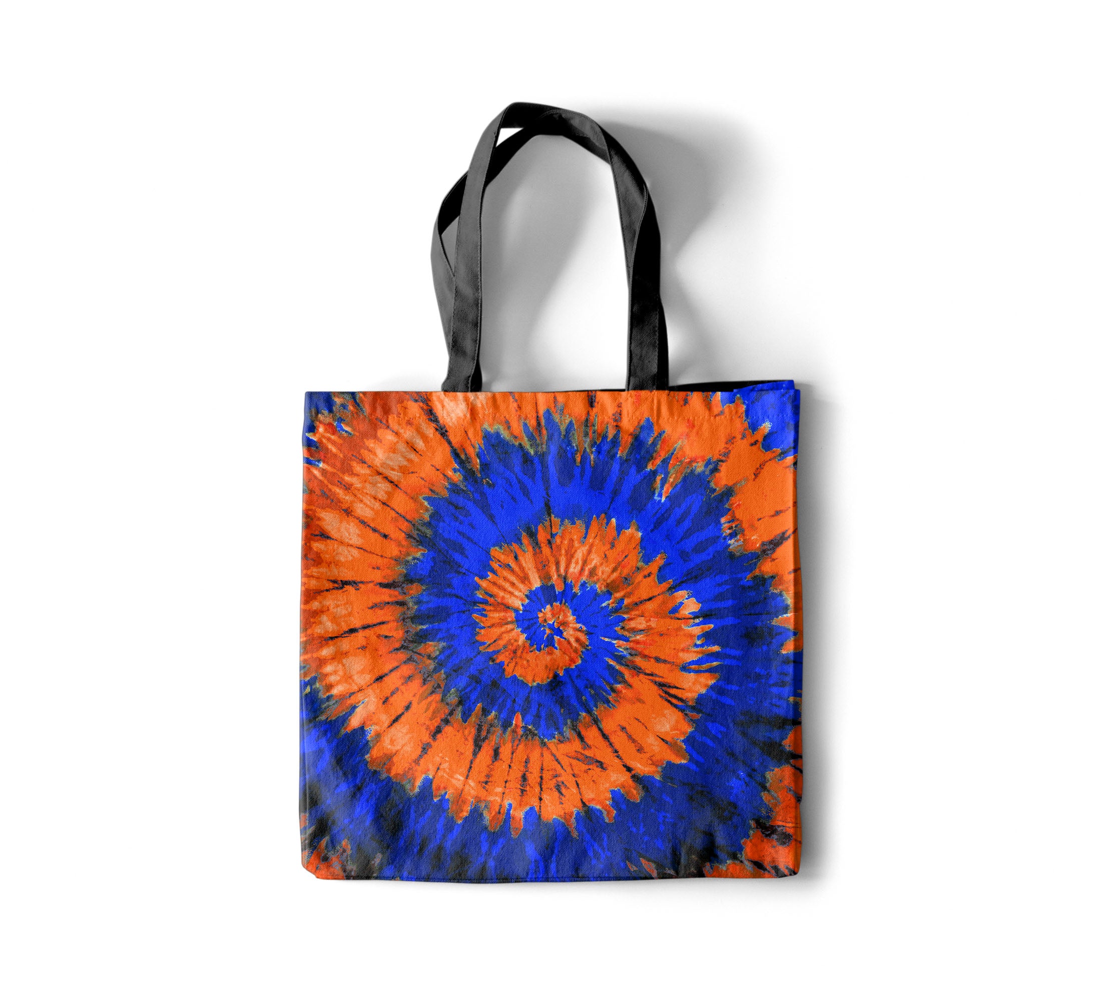 Orange Tie Dye Reusable Cotton Shopping Tote Bag – Clementine Surfwear