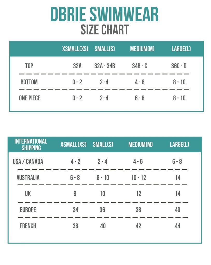 Size Chart For Swimsuits For All Swimsuits