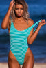 Bond-Eye Spearmint Striped Maxam One Piece