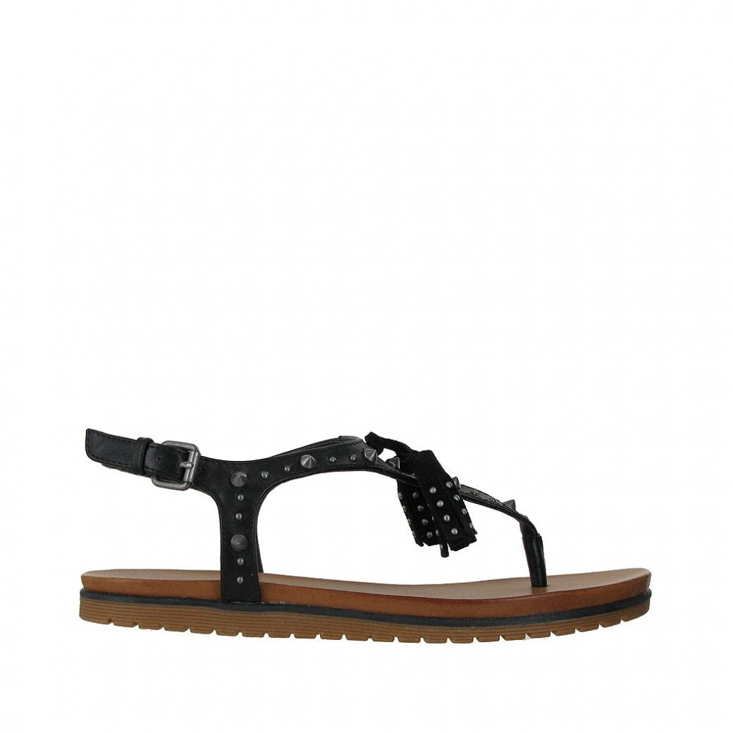 MIA Shoes Yelena Thong Sandal - Black