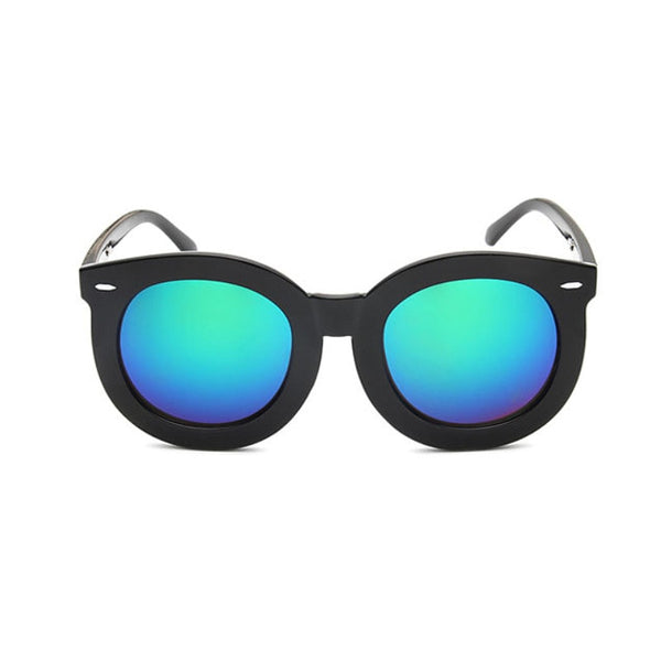 Mirrored Lense Sunglasses - Blue Green